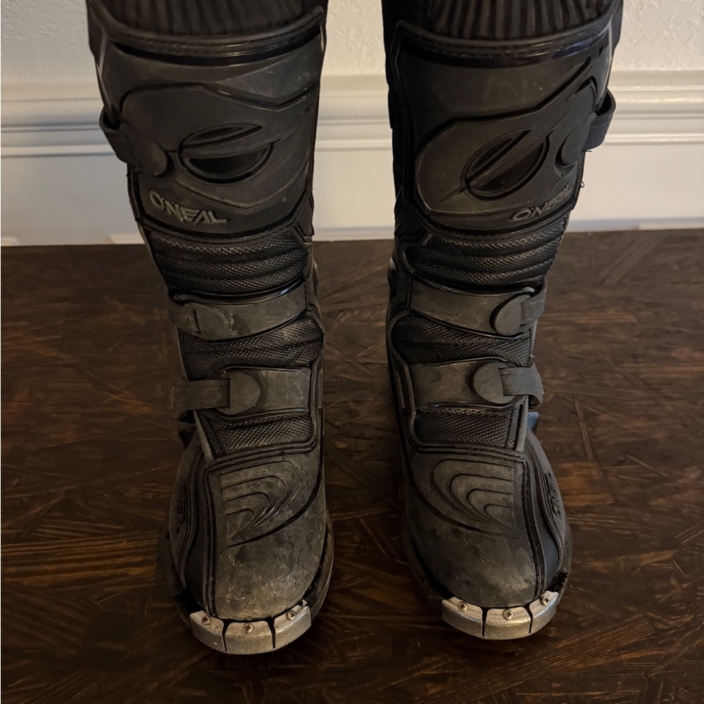 O'Neal Black Motorcycle Boots Youth Size 4